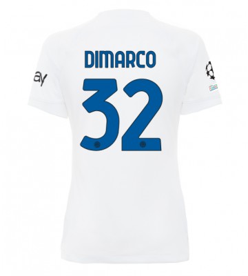 Inter Milan Federico Dimarco #32 Replika Udebanetrøje Dame 2023-24 Kortærmet